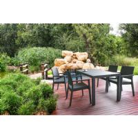 Orlando Wickerlook Rectangle Dining Table Rattan Gray 55 inch. ISP878-DG - 7