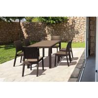 Orlando Wickerlook Patio Dining Set 7 Piece Brown ISP8781S-BR - 3