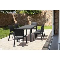 Orlando Wickerlook Patio Dining Set 7 Piece Rattan Gray ISP8781S-DG - 4