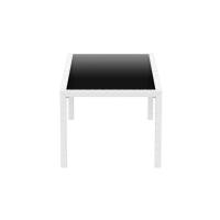 Miami Resin Wickerlook Rectangle Dining Table White 71 inch ISP880-WH - 2
