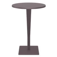 Riva Wickerlook Resin Round Bar Table Brown 28 inch. ISP886-BR - 1