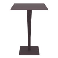 Riva Wickerlook Resin Square Bar Table Brown 28 inch. ISP888-BR - 1