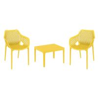 Air XL Conversation Set with Sky 24" Side Table Yellow S007109-YEL-