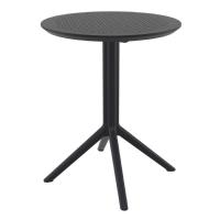 Air XL Bistro Set with Sky 24" Round Folding Table Black S007121-BLA - 2