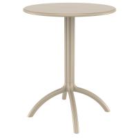 Air XL Bistro Set with Octopus 24" Round Table Taupe S007160-DVR - 3