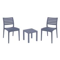 Ares Conversation Set with Ocean Side Table Dark Gray S009066-DGR - 1