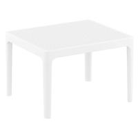 Ares Conversation Set with Sky 24" Side Table White S009109-WHI - 2