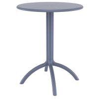 Ares Bistro Set with Octopus 24" Round Table Dark Gray S009160-DGR - 2