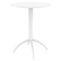 Ares Bistro Set with Octopus 24" Round Table White S009160-WHI - 2