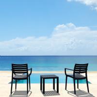 Artemis Conversation Set with Ocean Side Table Black S011066-BLA