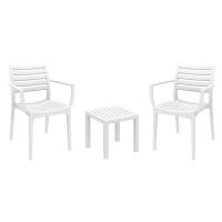 Artemis Conversation Set with Ocean Side Table White S011066-WHI - 1