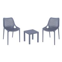 Air Conversation Set with Ocean Side Table Dark Gray S014066-DGR