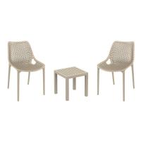 Air Conversation Set with Ocean Side Table Taupe S014066-DVR