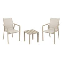 Pacific Balcony Set with Ocean Side Table Taupe S023066-DVR-DVR