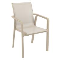Pacific Balcony Set with Sky 24" Side Table Taupe S023109-DVR-DVR - 1
