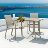 Pacific Bistro Set with Sky 24" Square Folding Table Taupe S023114-DVR-DVR