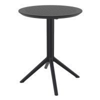 Pacific Bistro Set with Sky 24" Round Folding Table Black S023121-BLA-BLA - 2