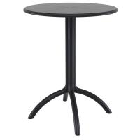 Pacific Bistro Set with Octopus 24" Round Table Black S023160-BLA-BLA - 2