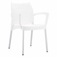 Dolce Bistro Set with Octopus 24" Round Table White S047160-WHI - 1