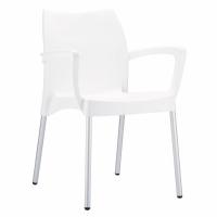 Dolce Bistro Set with Octopus 24" Round Table White S047160-WHI - 1