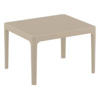 Bloom Conversation Set with Sky 24" Side Table Taupe S048109-DVR - 2