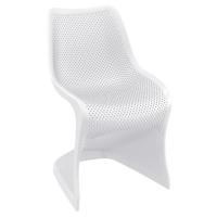 Bloom Conversation Set with Sky 24" Side Table White S048109-WHI - 1