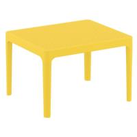 Bloom Conversation Set with Sky 24" Side Table Yellow S048109-YEL - 2