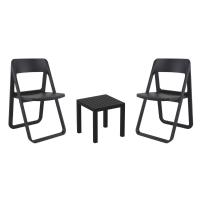 Dream Conversation Set with Ocean Side Table Black S079066-BLA