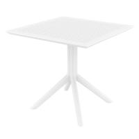 Dream Dining Set with Sky 31" Square Table White S079106-WHI - 2