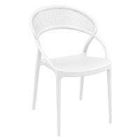 Sunset Bistro Set with Sky 24" Square Folding Table White S088114-WHI - 1