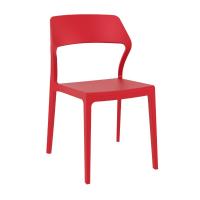 Snow Conversation Set with Sky 24" Side Table Red S092109-RED - 1