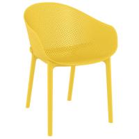 Sky Conversation Set with Sky 24" Side Table Yellow S102109-YEL - 2