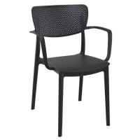 Loft Conversation Set with Ocean Side Table Black S128066-BLA - 1