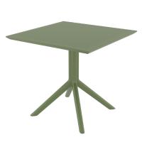 Sky Pro Dining Set with Sky 31" Square Table Olive Green S151106-OLG - 2