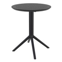Marie Bistro Set with Sky 24" Round Folding Table Black S251121-BLA - 2
