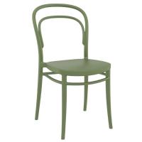 Marie Bistro Set with Sky 24" Round Folding Table Olive Green S251121-OLG - 1
