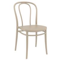 Victor Bistro Set with Octopus 24" Round Table Taupe S252160-DVR - 1