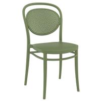 Marcel Bistro Set with Sky 24" Round Folding Table Olive Green S257121-OLG - 2