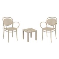 Marcel XL Conversation Set with Ocean Side Table Taupe S258066-DVR
