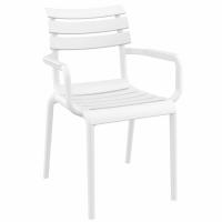 Paris Conversation Set with Sky 24" Side Table White S282109-WHI - 1