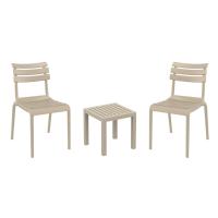 Helen Conversation Set with Ocean Side Table Taupe S284066-DVR