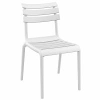 Helen Conversation Set with Sky 24" Side Table White S284109-WHI - 1