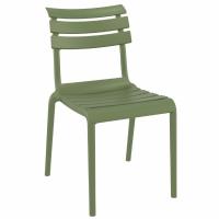 Helen Bistro Set with Sky 24" Square Folding Table Olive Green S284114-OLG - 1