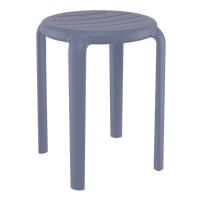 Tom Bistro Set with Sky 24" Round Folding Table Dark Gray S286121-DGR - 1