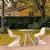 ISP0483S-WHI Bloom Dining Set with 2 Chairs White 0787790897491