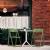 ISP0791S-OLG-WHI Dream Folding Outdoor Bistro Set with White Table and 2 Olive Green Chairs 0787790899792