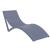 ISP087-DGR Slim Pool Chaise Sun Lounger White 0787790881797