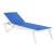ISP089-WHI-BLU Pacific Sling Chaise Lounge White Frame Blue Sling 8697443552580