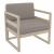 ISP131-DVR-CTA Mykonos Patio Club Chair Taupe with Taupe Cushion 0787790379638