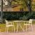 ISP7000S-WHI Artemis Dining Set with 2 Arm Chairs White 0787790897699